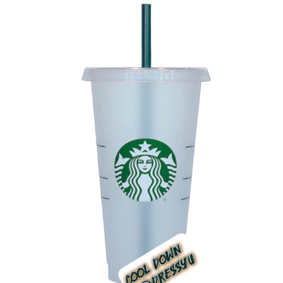 STARBUCKS 2022 24OZ AUTHENTIC VENTI REUSEABLE COOL/COLD BEVERAGE CUP/LI… - Picture 4 of 10
